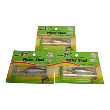 NEW Vintage LOT 3 Mister Twister Sportfisher Shad Rap Crankbaits BALSA LURES NOS