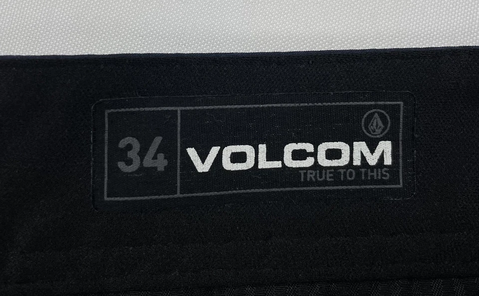 Volcom True To This Shorts Men’s 34 Navy Blue Striped Hybrid Chino Flat Front - Image 2 of 4