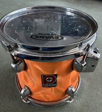 Premier APK 75th Anniversary 8"x8" Rack Tom - Retro Orange Satin Flame, 1997