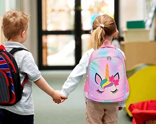 Kids Backpack for Girls with Insulated Lunch Box Toddler School