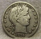 1915S barber half dollar