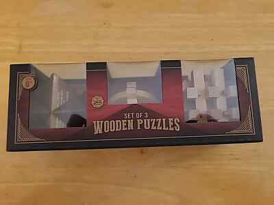 Set of Three Wooden Puzzles (NEW) The Original Fun Workshop