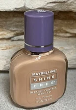 Maybelline SHINE FREE Blemish Control Makeup Acne Foundation 8 DEEP BEIGE 1 oz