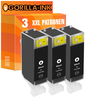 3 Patronen XL für Canon PGI-525 Black MG 5140 MG 5350 MG 5250 IP 4850 MG 5240