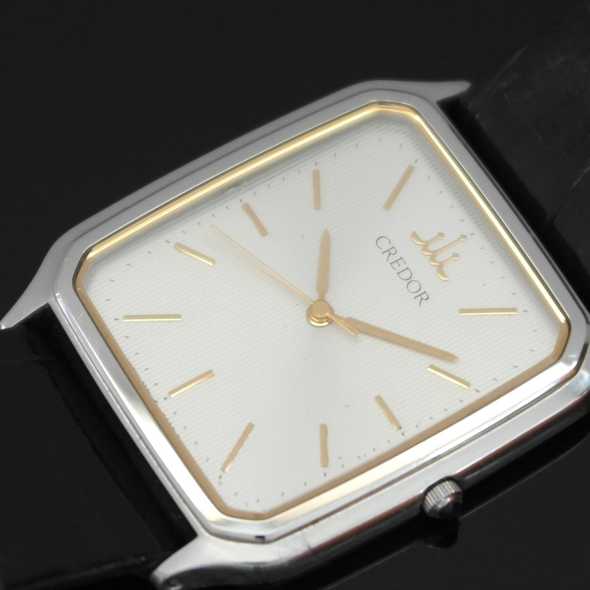 Seiko Credor 7771-5030 Square Silver Men