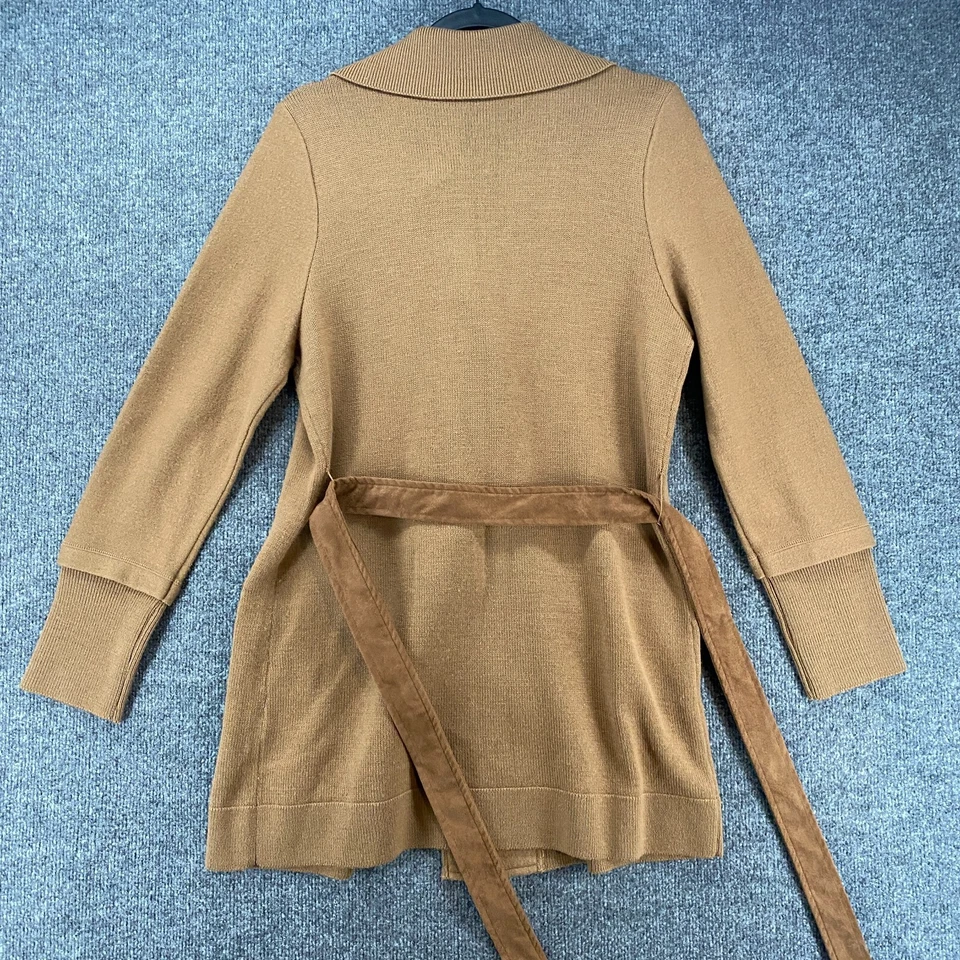 Chaqueta Olsen Europe Mujer 8 Lana Doble Pecho Trench Coat Preppy Chic Plumero Foto 3 de 4