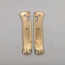 One Pair of Brass Patch for Benchmade Bugout 535 DIY Accessories Radial Stria