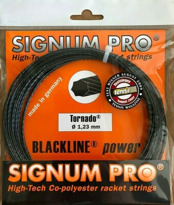 Signum Pro TORNADO Tennis String 1.23mm Made in Germany (Set - 40ft.) 