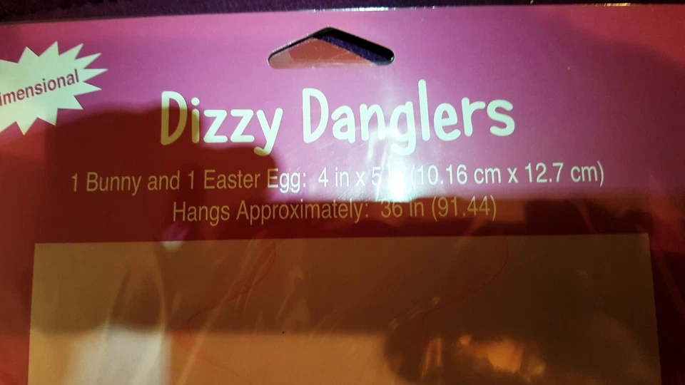 Lote de 73 Paquetes Temática de Pascua Dizzy Danglers Conejito y Huevo Artículo 031251 Foto 4 de 4