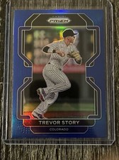 2022 Prizm Baseball  Trevor Story Blue Prizm #4 - Colorado Rockies