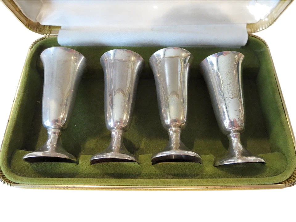 GORHAM PLATA ESTERLINA Copas (4) Caja ORIGINAL COMO NUEVAS Foto 2 de 4