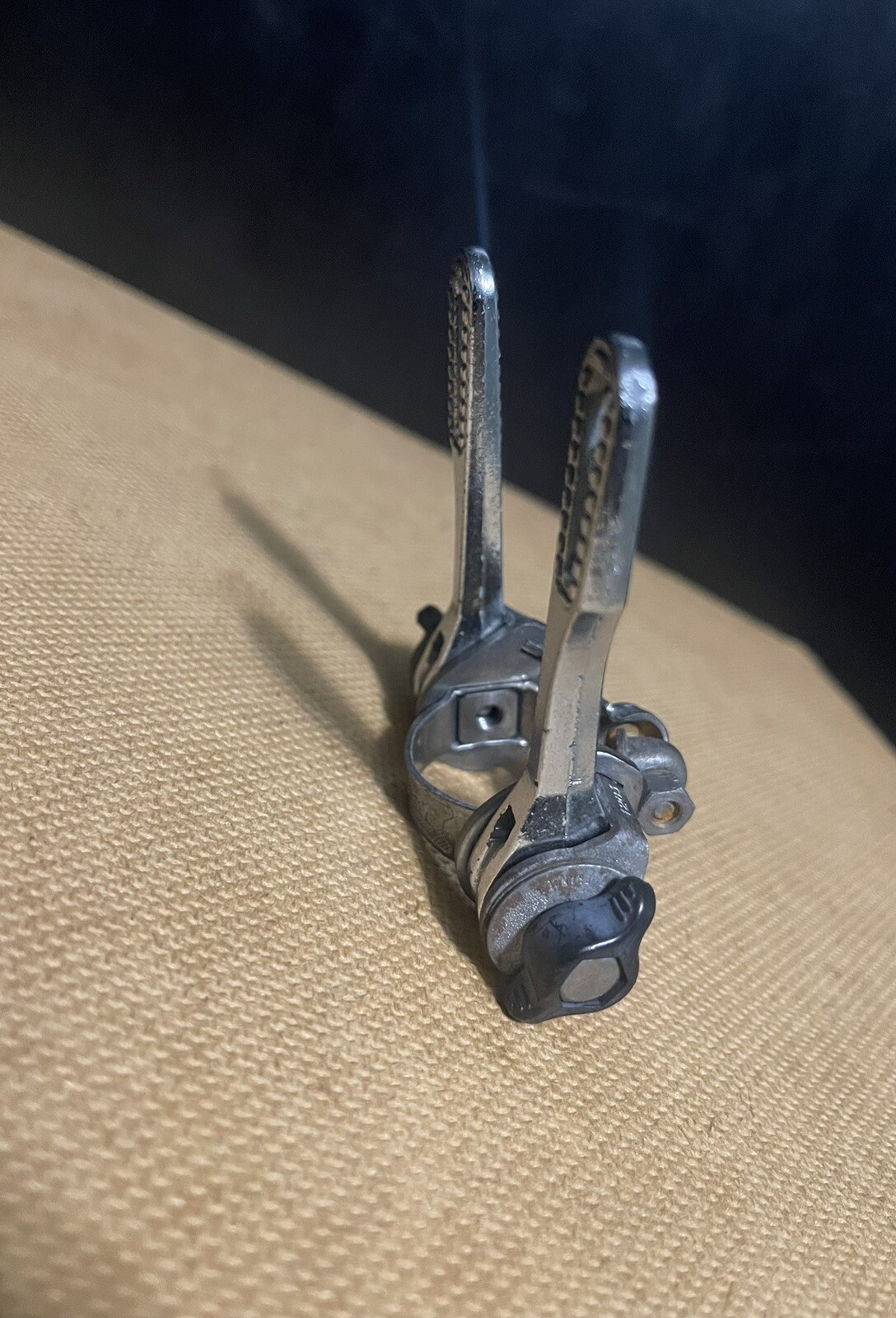 Vintage Huret Luxe AS Double Downtube Friction Shifters Clamp On 28.6mm