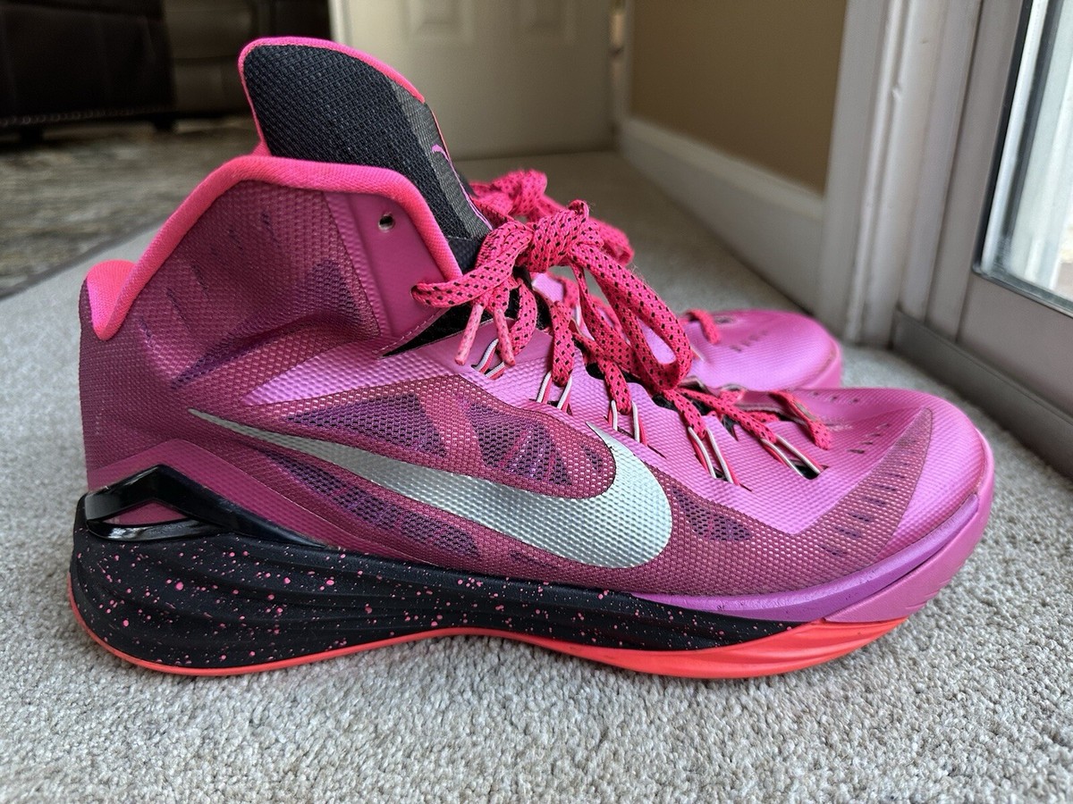 Mens GUC Pink NIKE HYPERDUNK 2014 Lunarlon Basketball Shoes size