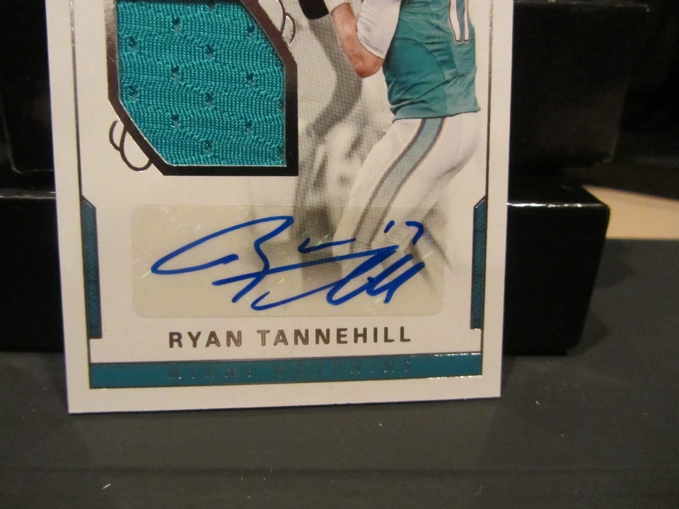 National Treasures Autograph Jersey Dolphins Ryan Tannehill  36/49  2016 - Image 2 of 4