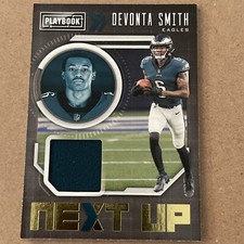 2021 Playbook Football Next Up memorabilia Devonta Smith gold 🔥🔥🔥🔥