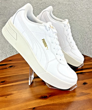 Puma Mujer Skye Cuña Plataforma Talla 11 Blanco Zapatilla Informal Zapatos 380750 01