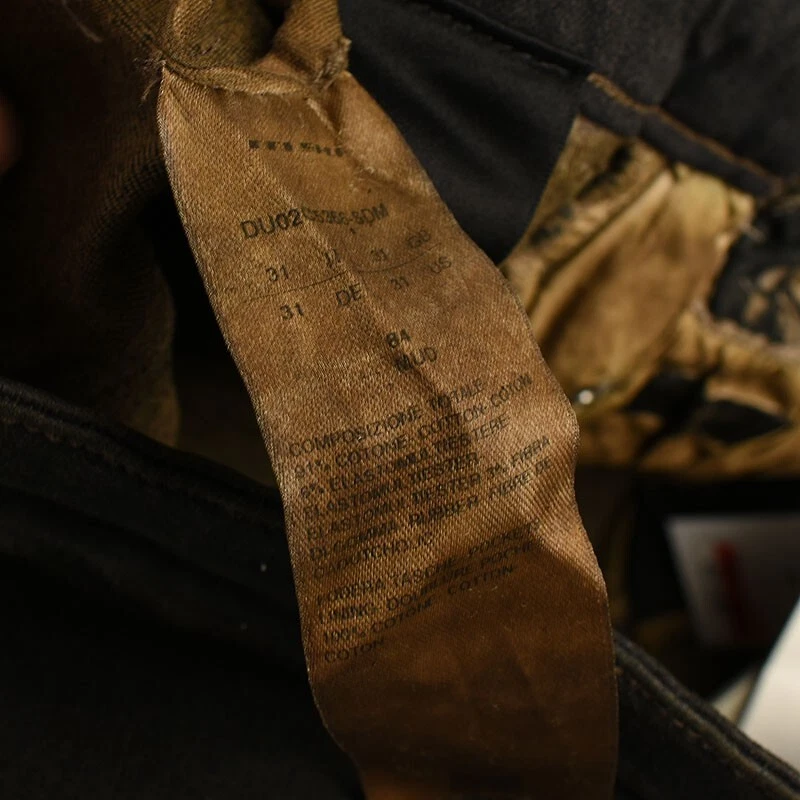 DRKSHDW RICK OWENS Mud DETROIT CUT Coated 5 Pocket Button Fly Jeans 31 Italy NWT - Image 3 of 4