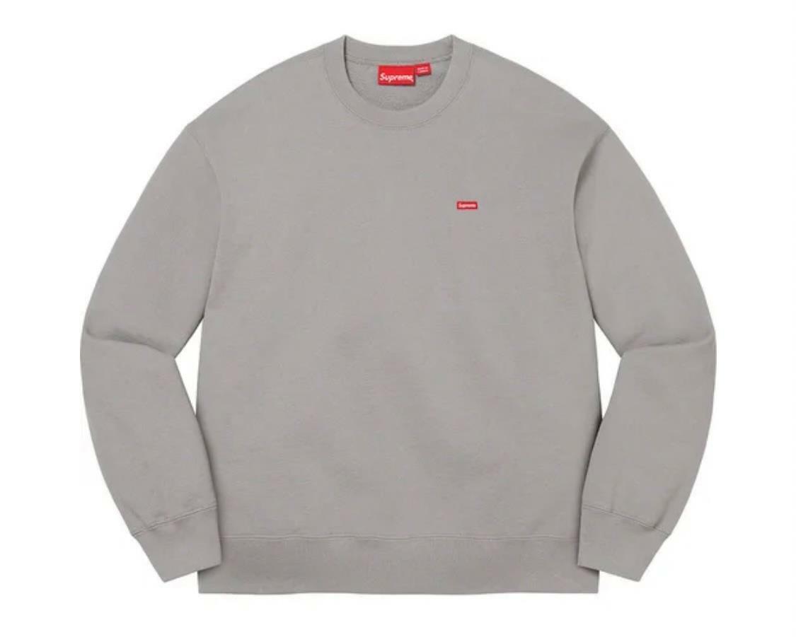 SUPREME Small Box Logo Crewneck in Grey size M SS22 | eBay