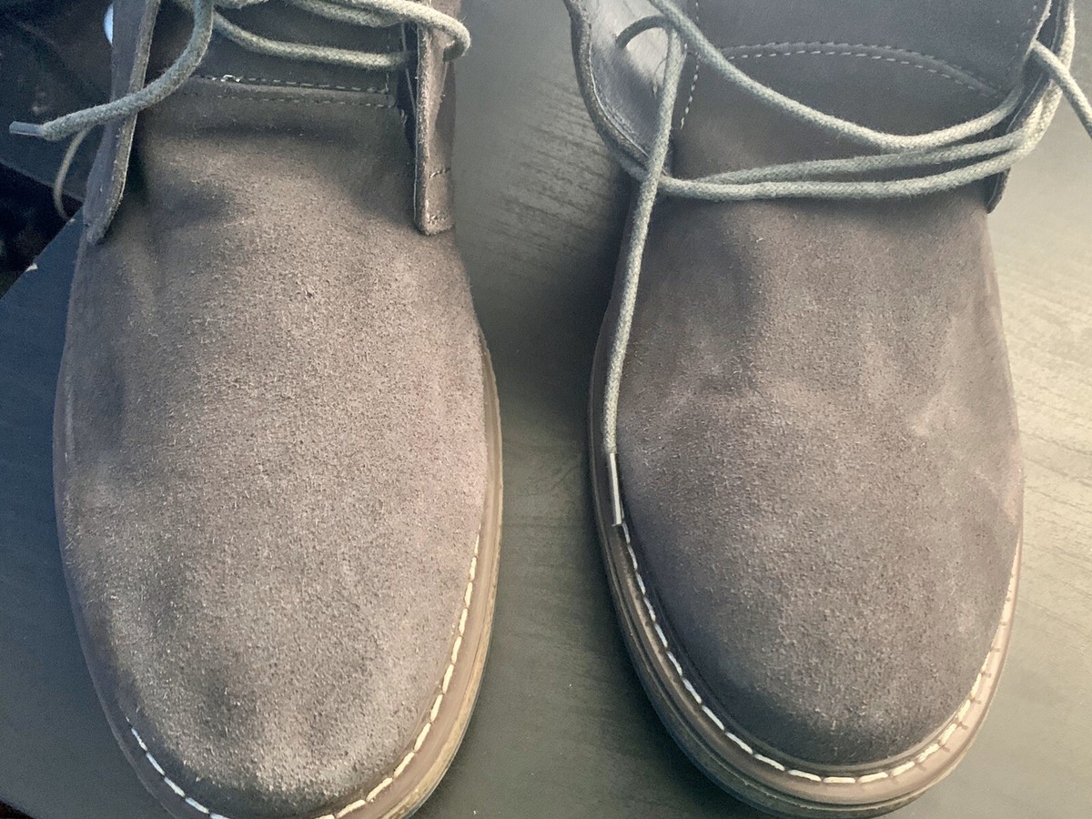Joseph Abboud Light Grey Suede Desert Boots Chukka Joseph Abboud Boots for Men Deals - New and used pre-owned  main image 2