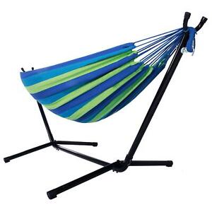 Carrying Bag Portable 2 Person Hammock Stand Outdoor Patio Camping Beach Double