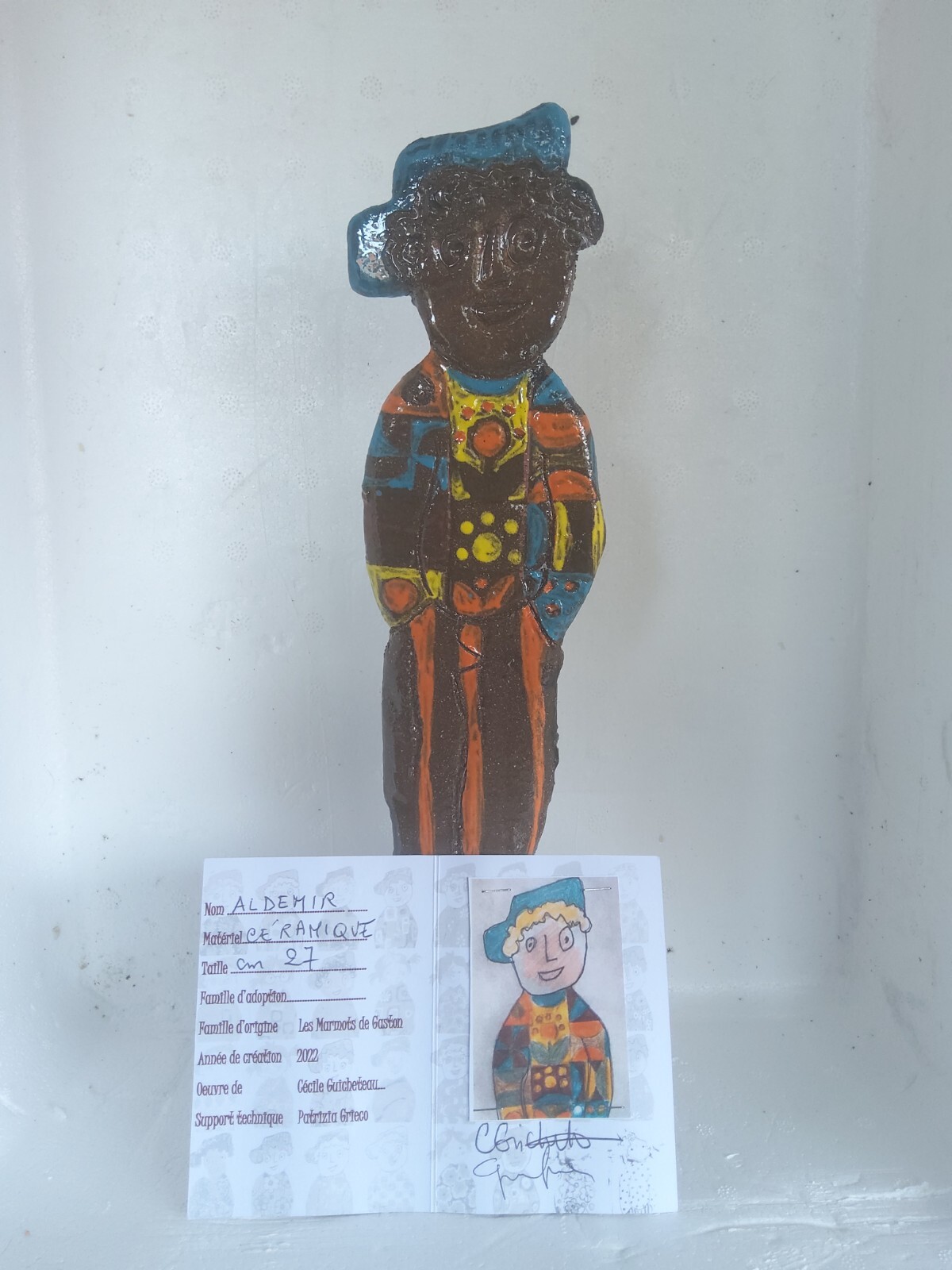 Marmots de Gaston (Chaissac) arte figure Grieco Guicheteau ceramica italiana