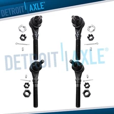 4WD Front Inner Outer Tie Rods Kit for 1997 - 2002 F-150 Expedition Navigator
