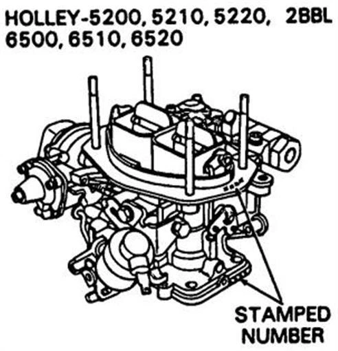 Kit Carburador para Chevette & Pontiac T1000 1980 1981 1982 4cyl. Holley 2bbl Foto 2 de 4