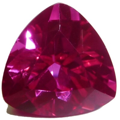 Lab Created Ruby Trillion (5 options) Faceted Loose Gems since 1989 USA