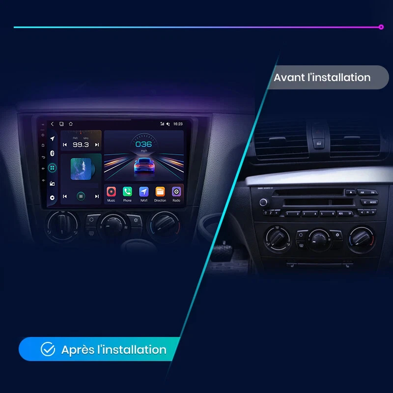 Für BMW 1er E81 E82 E87 E88 2004-2011 Android 13/14 Autoradio Carplay GPS Navi - Bild 2 von 4