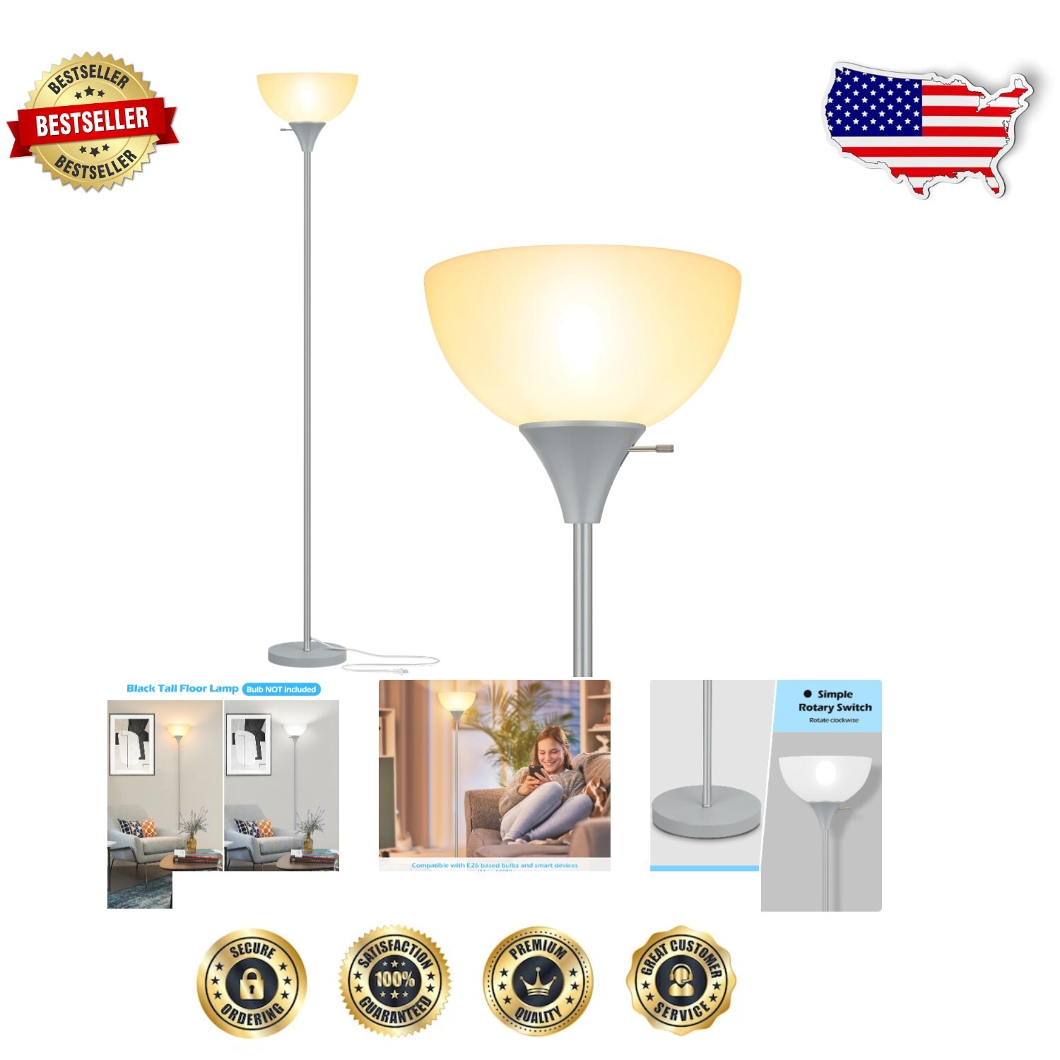 Minimalist Corner Floor Lamp - 70