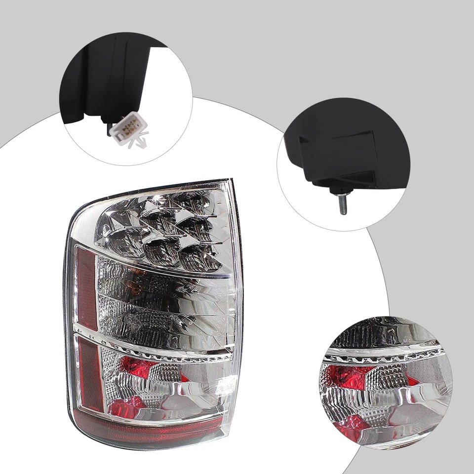 For 2004-2009 Toyota Prius Left Rear Tail Light Black Tail Lamp Driver Side Foto 3 de 4