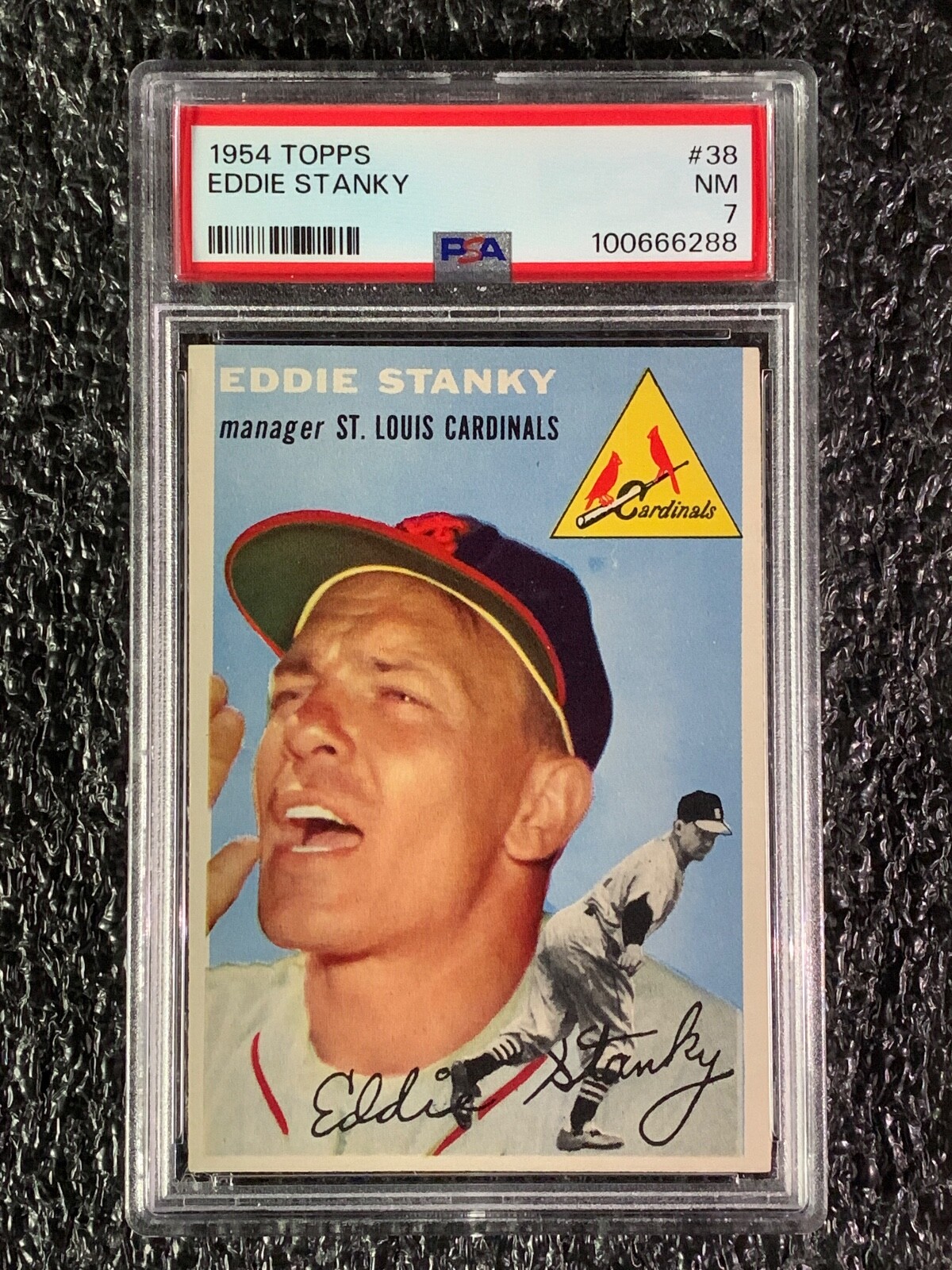 1954 Topps Baseball #38 Eddie Stanky PSA 7