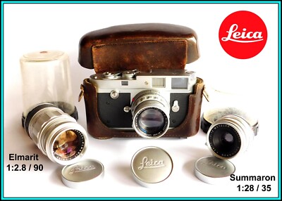 LEITZ LEICA M2 Set SUMMICRON 1:2/50, SUMMARON 2.8/35 & ELMARIT 2.8