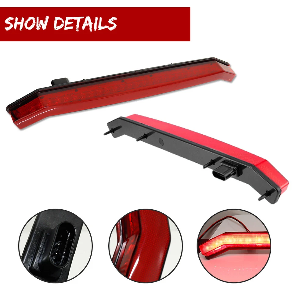 Luz de freno trasera central roja para 19-23 Polaris RZR XP 4 Turbo 1000 #2884053 Foto 3 de 4