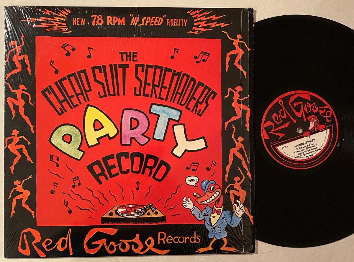 R. CRUMB Cheap Suit Serenaders Party Record My Girl's Pussy 78 rpm