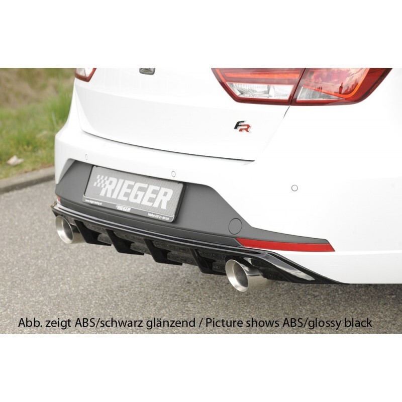 Diffuseur arrière noir Rieger pour Seat Leon ST FR 5F break - 3