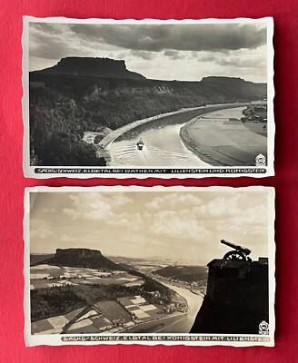 2 x Walter Hahn Foto AK Sächsische Schweiz 1937 Nr. 3923 und Nr. 2461  ( 139189