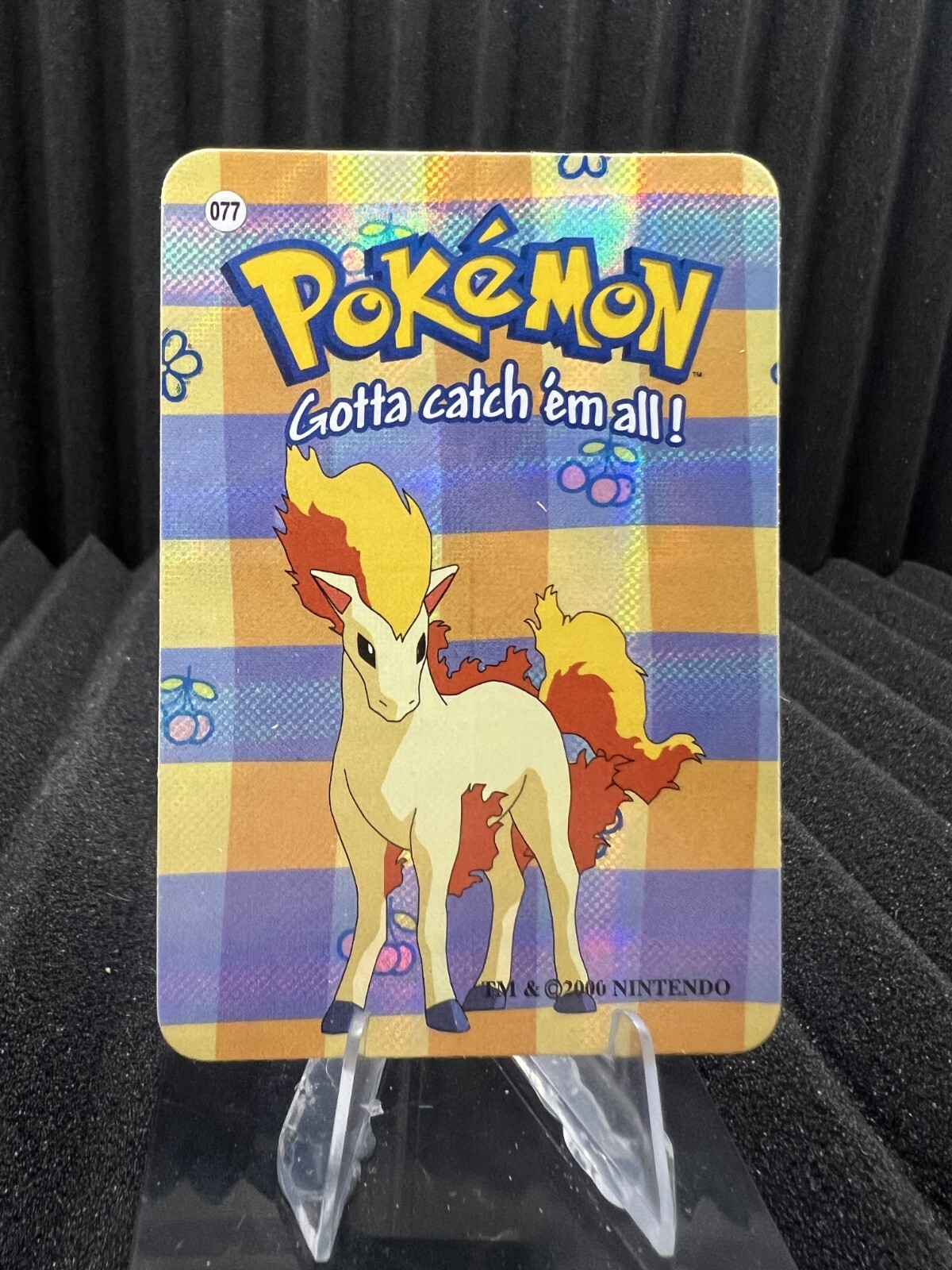 Ponyta #77 - Vintage Vending Machine Prism Sticker 2000 - Pokemon Card