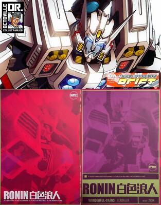 Wonderful-Trans WT01 White Ronin / Masterpiece Scaled IDW Drift Brandneu