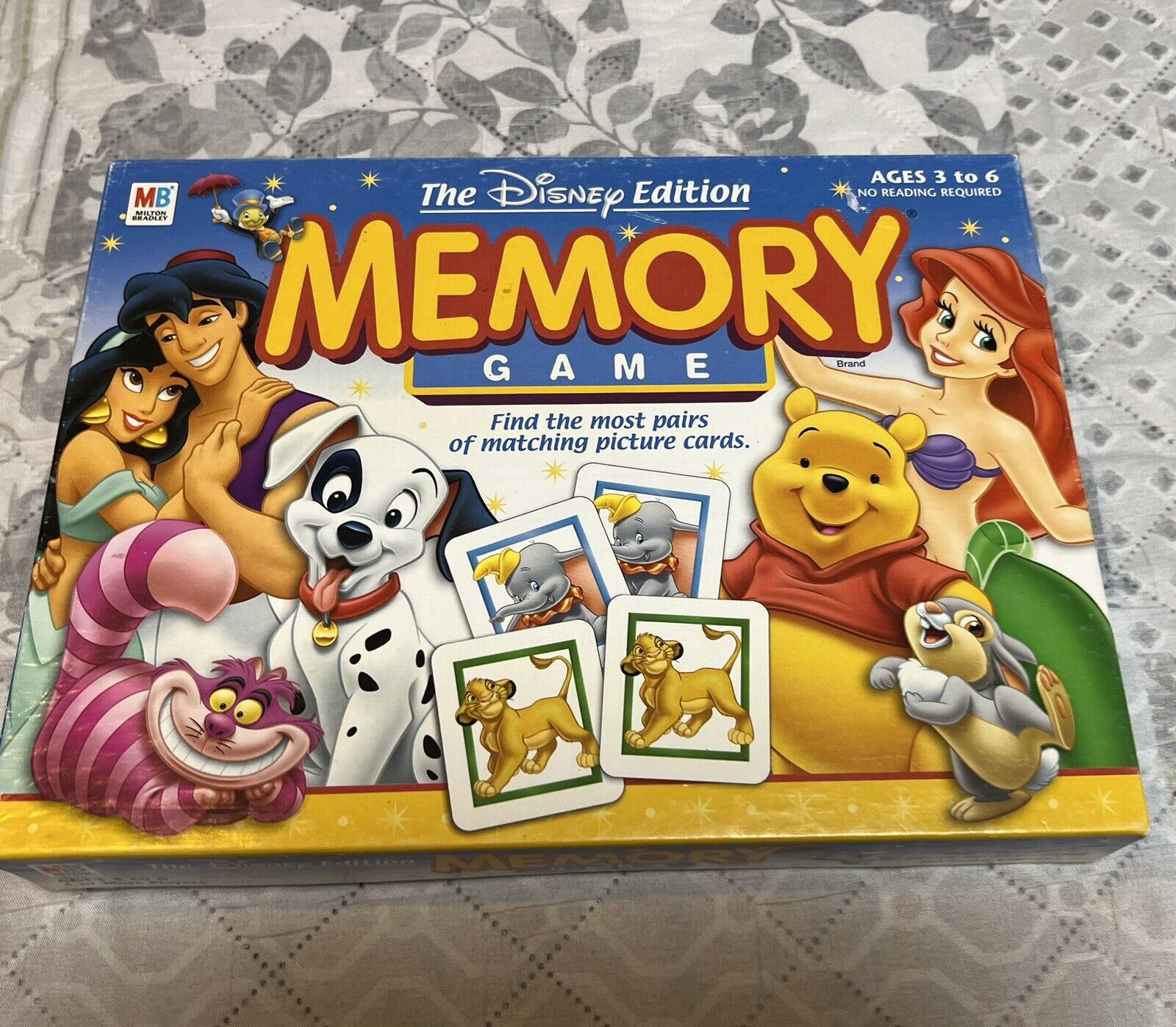 Memory Game 2002 The Disney Edition Classic Matching Magically Fun