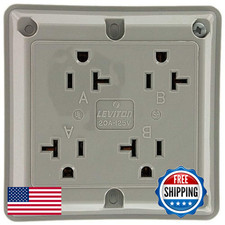 Leviton 20A 125V Industrial Series Extra Heavy Duty Grade 4-In-1 Receptacle