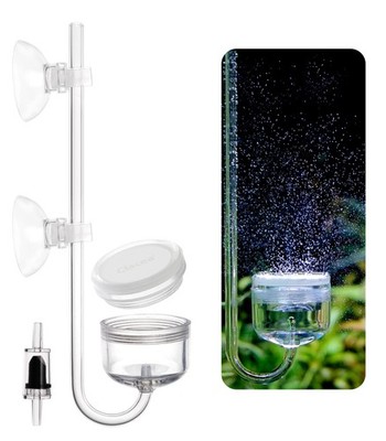 Clscea Acrylic CO2 Diffuser with Integrated Bubble diffuser(L)