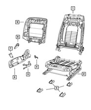 Genuine Mopar Recliner Handle 1UV72DX9AA