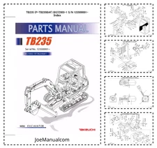 Takeuchi TB235 Compact Excavator Parts Manual PDF