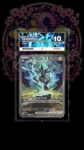 Ace 10 Zekrom Ex 166/086 Pokemon Black Bolt Special Illustration Rare