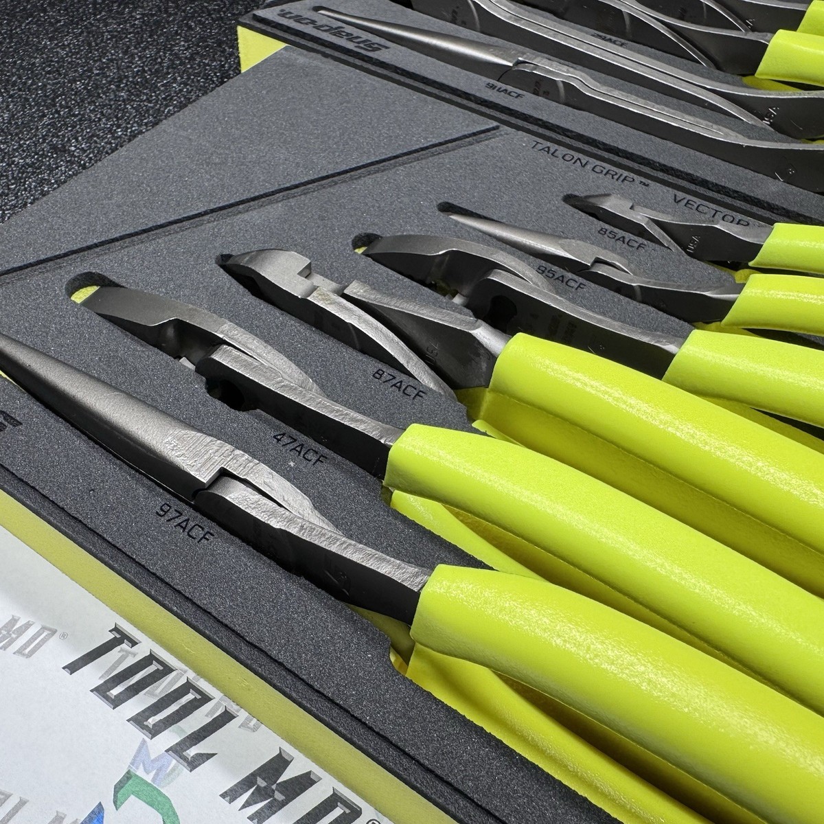 Snap-on Tools USA NEW HI VIZ YELLOW 12-Piece Essential Pliers