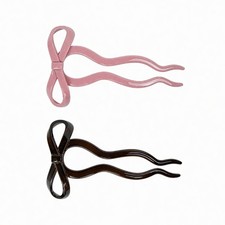2PCS Vintage French Hair Pins,U-Shaped Bun Twist Hair Forks for Women with La...