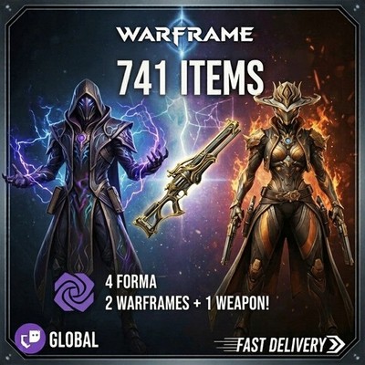 Warframe Twitch Drops - Dante + Mesa + Haalvu + 4 Forma + MORE - 741 Items
