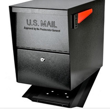 Stylish Security Mailbox with Mail Shield Technology - Curbside Black Design