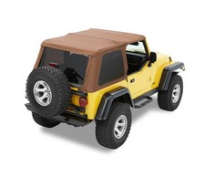 Bestop Trektop Slantback Soft Top For Jeep Wrangler Tj - Fastback Style Versat